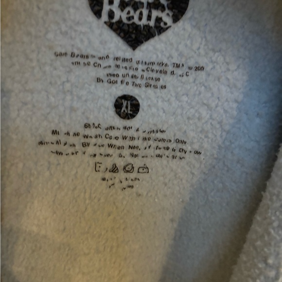 Women’s Care Bears color block blue/yellow zip hoodie Jacket-Sweatshirt cartoon - Picture 7 of 9